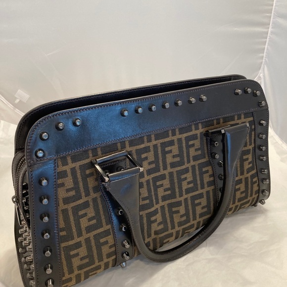 𝅺sale Fendi Studded Satchel - Picture 6 of 15